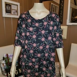 LULAROE - IRMA floral short sleeve